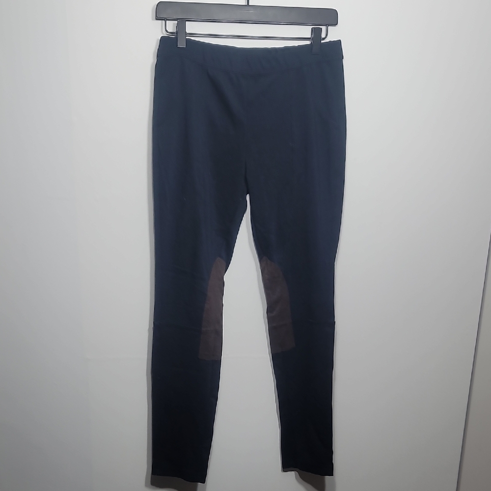 Free People Black Brown Cropped Stretch Pull On Pants
